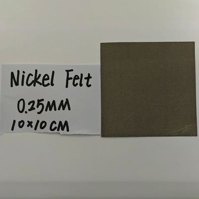 30-50% Porosität Nickelfaser Felt 0,25 mm Dicke AEM Wasser Elektrolyse Wasserstoffproduktion