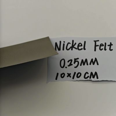 Quadratisch kreisförmig poröses Nickelpapierfelz 0,2 mm-1,0 mm Brennstoffzelle Nickelfelz